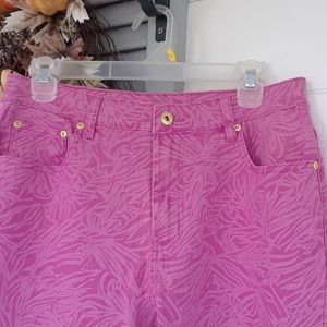 DG2 PINK FLORAL JEANS